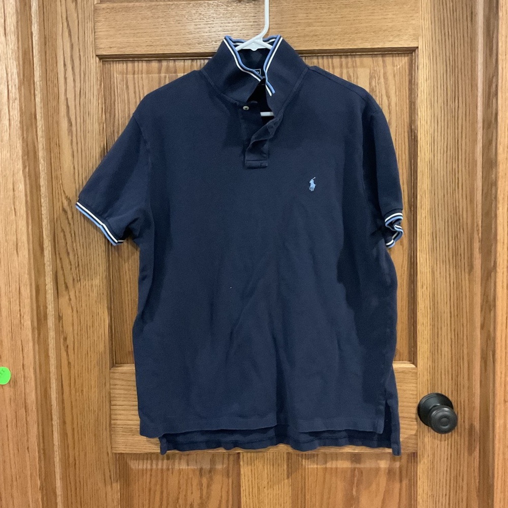 Polo by Ralph Lauren Navy Custom Fit Polo Shirt – Size XL